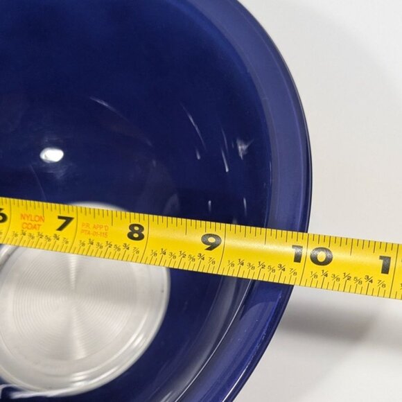 Pyrex 325 Blue Mixing Bowl 2.5L Glass Kitchenware Collectible Vintage - Picture 3 of 10